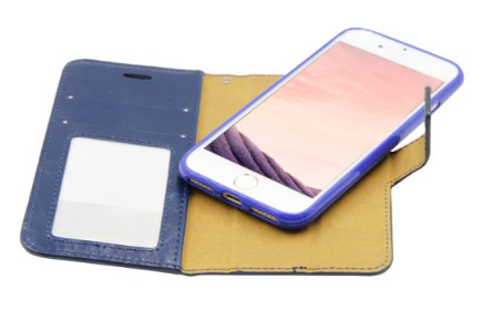 iPhone 7/8 Plånboksfodral med Avtagbart Skal - Blå